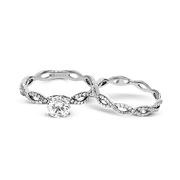 ZR1449 Wedding Set in 14k Gold with Diamonds