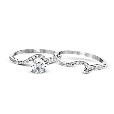 ZR1462 Wedding Set in 14k Gold with Diamonds