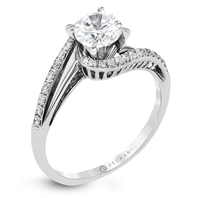 ZR1463 Wedding Set in 14k Gold with Diamonds