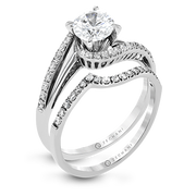 ZR1463 Wedding Set in 14k Gold with Diamonds