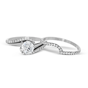 ZR1463 Wedding Set in 14k Gold with Diamonds