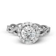 ZR1466 Wedding Set in 14k Gold with Diamonds