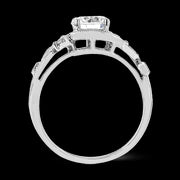 ZR1470 Engagement Ring in 14k Gold with Diamonds
