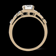 ZR1470 Engagement Ring in 14k Gold with Diamonds