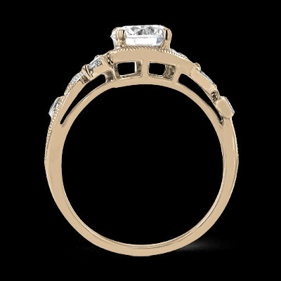 ZR1470 Engagement Ring in 14k Gold with Diamonds