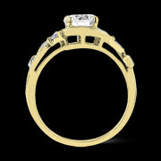 ZR1470 Engagement Ring in 14k Gold with Diamonds
