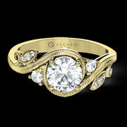 ZR1470 Engagement Ring in 14k Gold with Diamonds