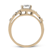 ZR1470 Engagement Ring in 14k Gold with Diamonds