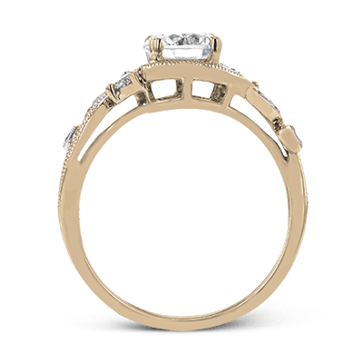 ZR1470 Engagement Ring in 14k Gold with Diamonds