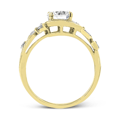 ZR1470 Engagement Ring in 14k Gold with Diamonds