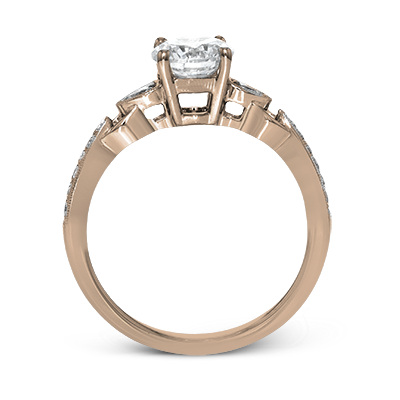 ZR1472 Engagement Ring in 14k Gold with Diamonds