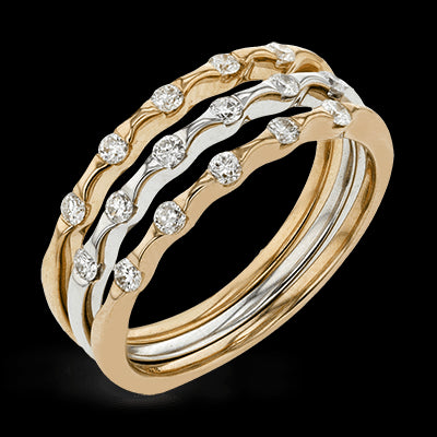 ZR1477 Right Hand Ring in 14k Gold with Diamonds