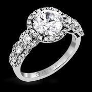 ZR1494 Engagement Ring in 14k Gold with Diamonds
