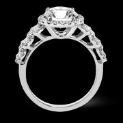 ZR1494 Engagement Ring in 14k Gold with Diamonds
