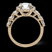 ZR1494 Engagement Ring in 14k Gold with Diamonds