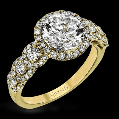 ZR1494 Engagement Ring in 14k Gold with Diamonds