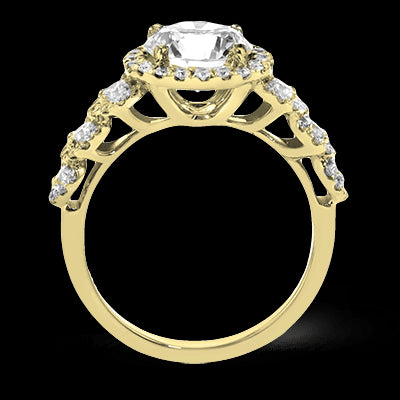 ZR1494 Engagement Ring in 14k Gold with Diamonds
