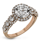 ZR1494 Engagement Ring in 14k Gold with Diamonds