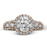 ZR1494 Engagement Ring in 14k Gold with Diamonds