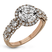 ZR1494 Engagement Ring in 14k Gold with Diamonds