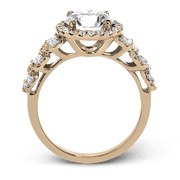 ZR1494 Engagement Ring in 14k Gold with Diamonds