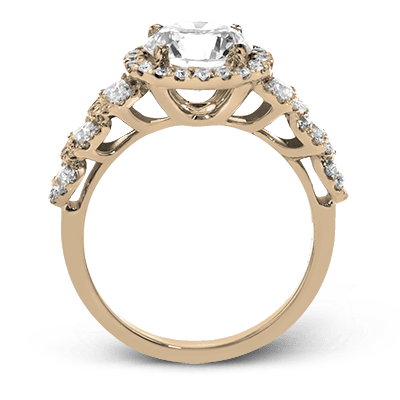 ZR1494 Engagement Ring in 14k Gold with Diamonds