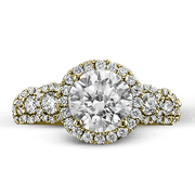 ZR1494 Engagement Ring in 14k Gold with Diamonds
