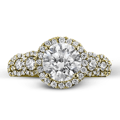 ZR1494 Engagement Ring in 14k Gold with Diamonds