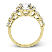 ZR1494 Engagement Ring in 14k Gold with Diamonds