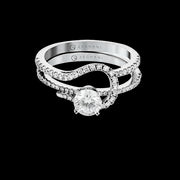 ZR1497 Wedding Set in 14k Gold with Diamonds