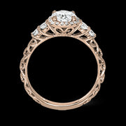 ZR1500 Engagement Ring in 14k Gold with Diamonds