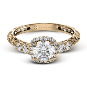 ZR1500 Engagement Ring in 14k Gold with Diamonds
