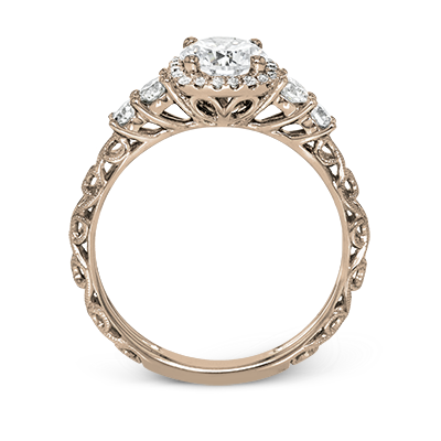 ZR1500 Engagement Ring in 14k Gold with Diamonds
