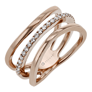 ZR1507 Right Hand Ring in 14k Gold with Diamonds