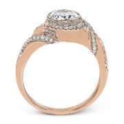 ZR1508 Engagement Ring in 14k Gold with Diamonds