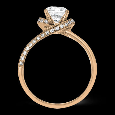 ZR1509 Engagement Ring in 14k Gold with Diamonds