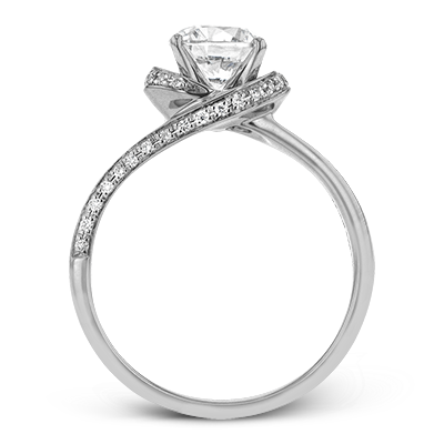 ZR1509 Engagement Ring in 14k Gold with Diamonds