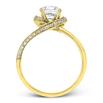 ZR1509 Engagement Ring in 14k Gold with Diamonds