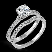 ZR1517 Wedding Set in 14k Gold with Diamonds
