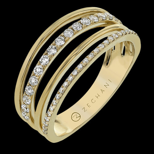 ZR1523 Right Hand Ring in 14k Gold with Diamonds