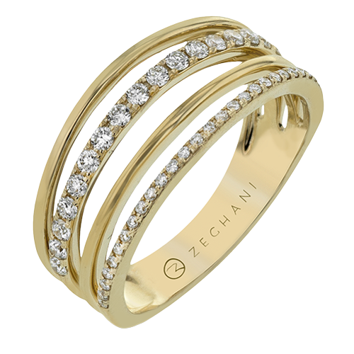 ZR1523 Right Hand Ring in 14k Gold with Diamonds