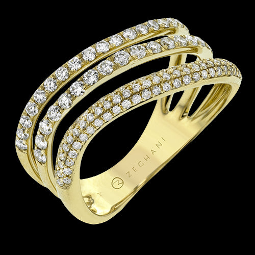 ZR1525 Right Hand Ring in 14k Gold with Diamonds