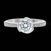 ZR1528 Engagement Ring in 14k Gold with Diamonds