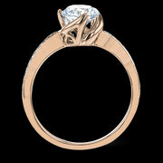 ZR1528 Engagement Ring in 14k Gold with Diamonds