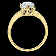 ZR1528 Engagement Ring in 14k Gold with Diamonds