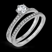 ZR1529 Wedding Set in 14k Gold with Diamonds