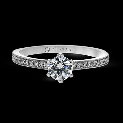 ZR1529 Wedding Set in 14k Gold with Diamonds