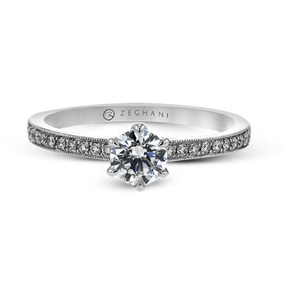 ZR1529 Wedding Set in 14k Gold with Diamonds