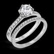 ZR1530 Wedding Set in 14k Gold with Diamonds