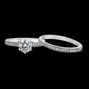 ZR1530 Wedding Set in 14k Gold with Diamonds